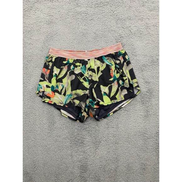 Avia Floral Active 2Fer Running Short Filament Waistband Moisture Wick Fabric - Picture 3 of 15